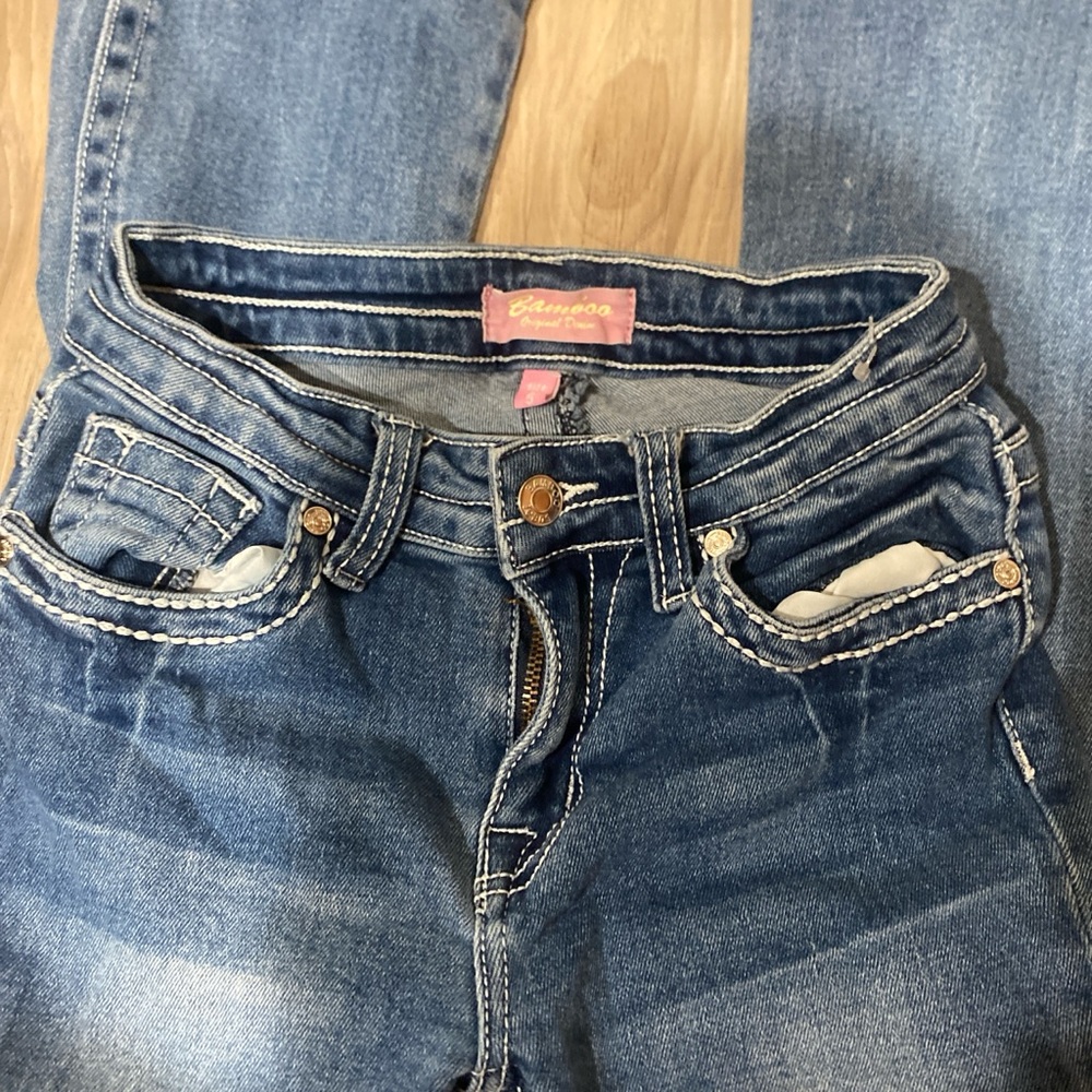 Blue Skinny Jeans with Distressed Details